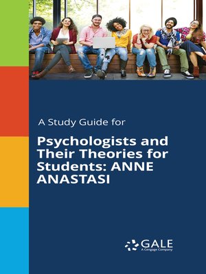 cover image of A Study Guide for Psychologists and Their Theories for Students: Anne Anastasi
